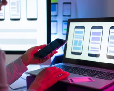 Laptop and Phone