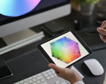 Tablet with colors